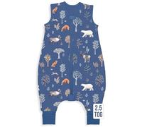 Mama Cheetah Toddler Sleep Sack with Feet 4T - 5T, 2.5 TOG Organic Cotton Baby Sleeping Bag with Legs, Baby Wearable Blankets for Walkers w/ 2-Way Zipper, Baby Sleep Sack for Girls & Boys, XL