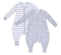 Mama Cheetah Toddler Sleep Sack with Feet, Long Sleeve 0.5 TOG Organic Cotton Baby Sleeping Bag with Legs, Wearable Blanket for Walkers w/ 2-Way Zipper, Toddler Blanket for Girls & Boys 6-18 M