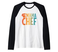 Mama Chef Cooking Mom Baking Kitchen Mama Mother's Day Raglan Baseball Tee