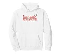 Mama Christmas Trees and Bows Winter Holiday Pullover Hoodie