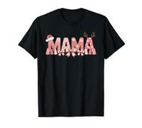 Mama Christmas Trees and Bows Winter Holiday T-Shirt