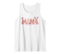 Mama Christmas Trees and Bows Winter Holiday Tank Top