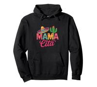 Mama Cita Sombrero and Cactus Illustration Pullover Hoodie