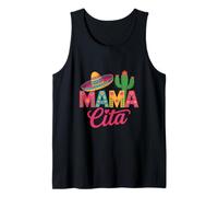 Mama Cita Sombrero and Cactus Illustration Tank Top