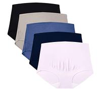 Mama Cotton Women's High Waist Maternity Panties Underwear (pack of 5)