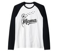 Mama Dandelion Heart Wishes Mother's Day Raglan Baseball Tee