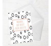 Mama, Du Bist Der Beste Greetings Card - Large Card