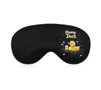 Mama Duck Cute Rubber Duck Sleep Mask Eye Cover for Sleeping Men Women Light Blocking Travel Blindfold