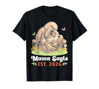 Mama Eagle Est 2026 Motherhood Journey New Mom with Baby T-Shirt