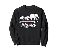 Mama Elephant Two Babies Mothers Day Love Sweatshirt