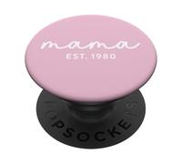 Mama Est 1980 Custom Mom Personalized Mothers Day Customized PopSockets Adhesive PopGrip