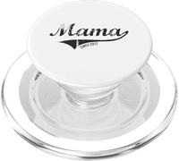 Mama Est 2017 Established Since 2017 Mom Gift Birthday Mama PopSockets PopGrip for MagSafe