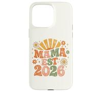 Mama Est 2026 Groovy Retro Daisy Flower New Mom Mother's Day Case for iPhone 15 Pro Max