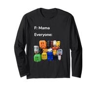 Mama/Everyone: ooh - Funny Pareidolia Faces Meme Long Sleeve T-Shirt