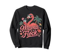 Mama Flock Flamingo Tee - Cute Tropical Mom Flamingo Sweatshirt