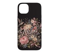 Mama Floral Hummingbird Peony Rose Daisy Bouquet Case for iPhone 14 Plus