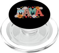 Mama Floral Leopard Polka Dot Letters Design PopSockets PopGrip for MagSafe