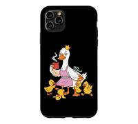 Mama Goose Crown Coffee Goslings Funny Mom Life Cartoon Art Case for iPhone 11 Pro Max