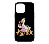 Mama Goose Crown Coffee Goslings Funny Mom Life Cartoon Art Case for iPhone 13 Pro Max
