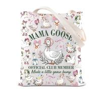 Mama Goose Gift Silly Goose Tote Bag Pregnancy Reveal Canvas Bag Mother Day Gift Pregnancy Announcement Gift Goose Mom Gift (Mama Goose Tote)