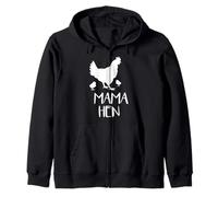 Mama Hen T-Shirt Funny Mother Hen Chicken Lover Gift idea Zip Hoodie