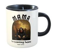 Mama I'm Coming Home | Ozzy Music Metal Band RIP Cup Tea Coffee | 11oz White Mug (Black Inner Handle)
