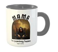 Mama I'm Coming Home | Ozzy Music Metal Band RIP Cup Tea Coffee | 11oz White Mug (Grey Inner Handle)