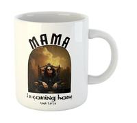 Mama I'm Coming Home | Ozzy Music Metal Band RIP Cup Tea Coffee | 11oz White Mug (White Inner Handle)