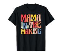 Mama in the Making Funny Groovy Pregnancy Announcement T-Shirt