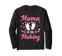 Mama in the Making Mom to Be Pregnancy Announcement Long Sleeve T-Shirt
