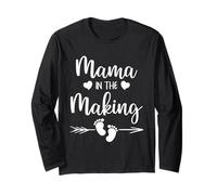 Mama in the Making Mom to Be Pregnancy Announcement Long Sleeve T-Shirt