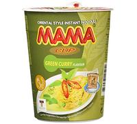 Mama Instant Cup Noodle with Green Curry Flavor 70 g - Pack of 12