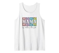 Mama is The Best Floral Mother's Day Tank Top