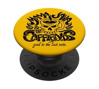 Mama Java and the Caffiends Music and Coffee Mashup Design PopSockets Adhesive PopGrip