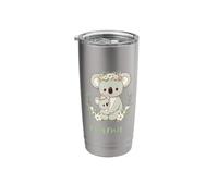 Mama Koala Bear Hug I Floral Wreath Mum I Koala Stainless Steel Insulated Tumbler