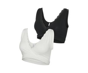 MAMA.LICIOUS Mlhelena Crossy Lace Bra 2F 2-P Noos, Snow White, S