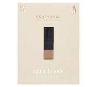 MAMA.LICIOUS MLMALOU Women's Pantyhose 20 DEN 2-P A. NOOS Tights, Black/Pack: TAN, S/M, Black/pack: TAN, S-M