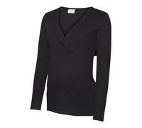 MAMA.LICIOUS Women's MLEMILY TESS L/S JRS TOP 2F A. Long Sleeve, Black, M