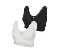 MAMA.LICIOUS Womens Mlhelena Crossy Lace Bra 2F 2-P Noos, Snow White, M UK