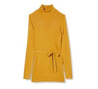 MAMA.LICIOUS Women's Mljacina L/S Knit Rollneck Top A. Turtleneck Sweater, Amber Gold, M