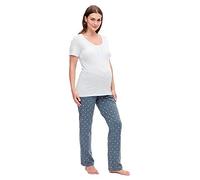 MAMA.LICIOUS Women's MLMIRA STAR SS JRS PYJAMAS 2F A. E. NOOS maternity pajamas, Gray Dawn/AOP:Star,