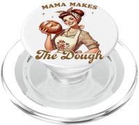 Mama Makes The Dough Vintage Baking Retro Kitchen Humor PopSockets PopGrip for MagSafe