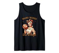 Mama Makes The Dough Vintage Baking Retro Kitchen Humor Tank Top