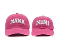 Mama & Mini Matching Hat Set for Mommy and Daughter,Cute from Husband, Son or Daughter Rose red
