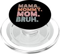 Mama Mommy Mom Bruh Mother's Day Funny Mom Vintage Women PopSockets PopGrip for MagSafe