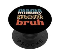 Mama Mommy Mom Bruh Mother's Day Leopard Mom Graphic Mother PopSockets Adhesive PopGrip