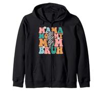 Mama Mommy Mom Bruh Vintage Mother's Day Mom Retro Mother Zip Hoodie