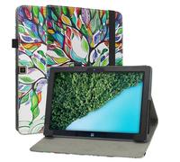 MAMA MOUTH Compatible with Fusion5 FWIN232 PRO N5 Case,Slim Folio Folding Stand PU Leather Cover for Fusion5 FWIN232 PRO N5 10.1 Inch Tablet,Love Tree