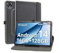 MAMA MOUTH Compatible with OUKITEL OT11 Case,360 Degree Rotating With Premium PU Leather Sleeve Cover Case for OUKITEL OT11 / OUKITEL OT12 11 Inch Tablet,Black