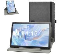 MAMA MOUTH for Urao C107 Rotating Case,360 Degree Rotary Stand with Cute Pattern Cover for Urao C107 /Okaysea OC101 10.1" Tablets,Black